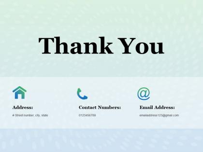 Thank you ppt icon structure