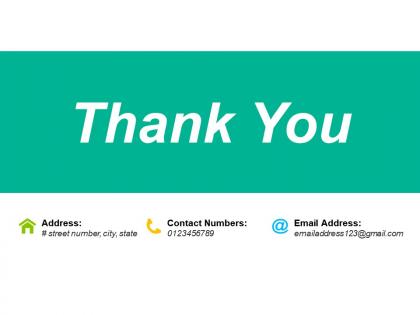 Thank you ppt infographics icon