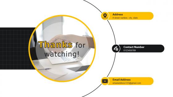 Thanks For Watching Developing Strategies For Business Growth And Success Ppt Icon Aids