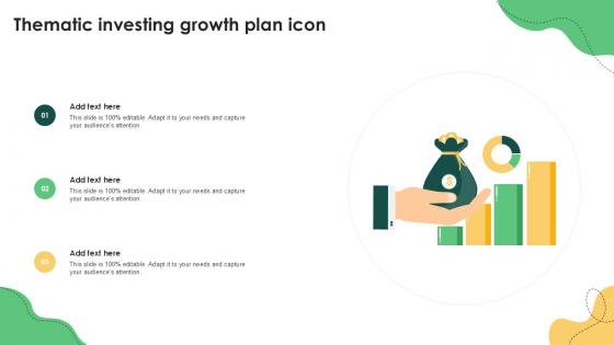 Thematic Investing Growth Plan Icon Ppt Powerpoint