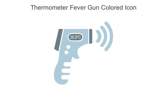 Thermometer Fever Gun Colored Icon In Powerpoint Pptx Png And Editable Eps Format