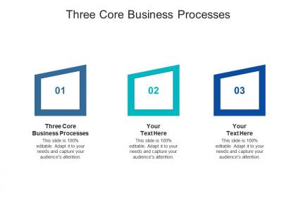 Three core business processes ppt powerpoint presentation icon deck cpb