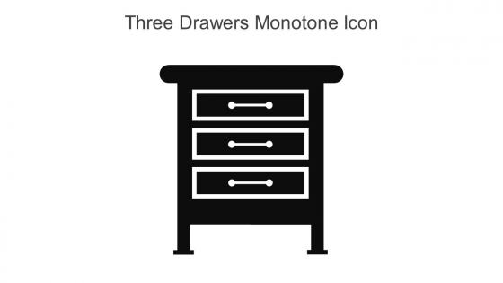 Three Drawers Monotone Icon In Powerpoint Pptx Png And Editable Eps Format
