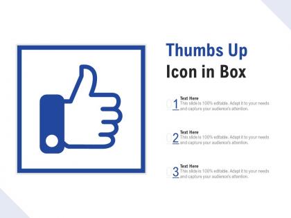 Thumbs up icon in box