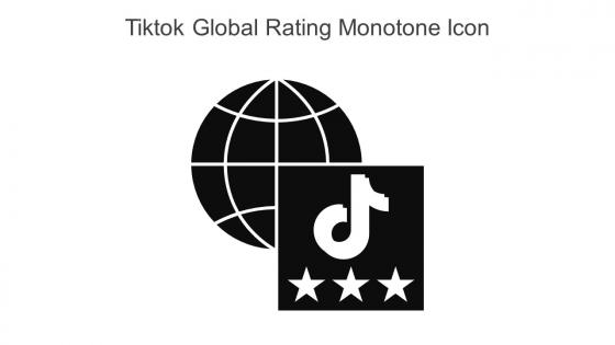Tiktok Global Rating Monotone Icon In Powerpoint Pptx Png And Editable Eps Format