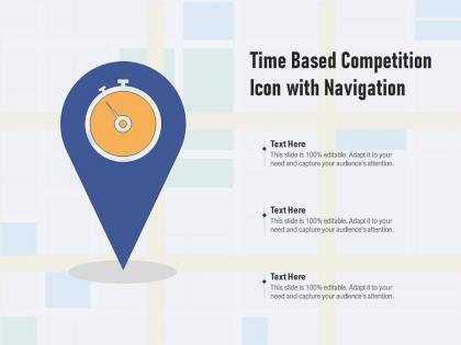 Time based competition icon with navigation