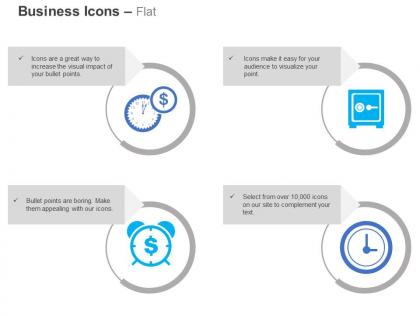 Time financial investment risk management safety analysis ppt icons graphics