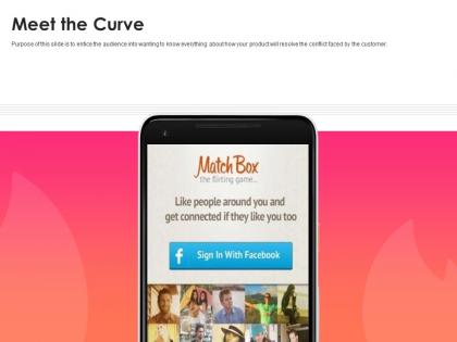 Tinder investor funding elevator pitch deck meet the curve ppt powerpoint presentation icon slide portrait