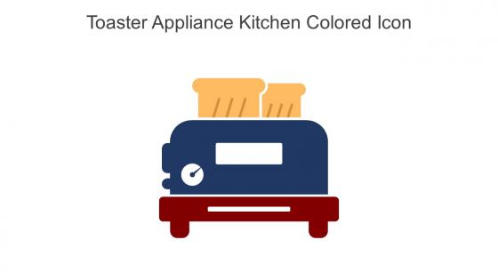Toaster Appliance Kitchen Colored Icon In Powerpoint Pptx Png And Editable Eps Format