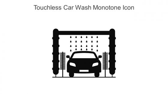 Touchless Car Wash Monotone Icon In Powerpoint Pptx Png And Editable Eps Format