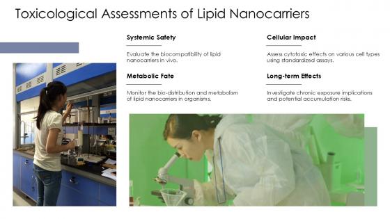 Toxicological Assessments Of Lipid Nanocarriers PPT Sample ST AI SS