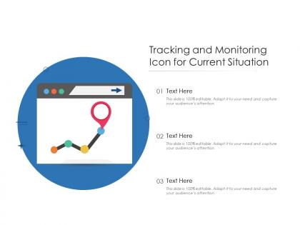 Tracking and monitoring icon for current situation