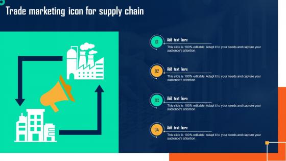 Trade Marketing Icon For Supply Chain