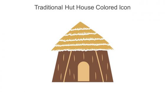 Traditional Hut House Colored Icon In Powerpoint Pptx Png And Editable Eps Format