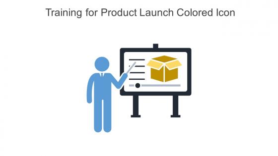 Training For Product Launch Colored Icon In Powerpoint Pptx Png And Editable Eps Format