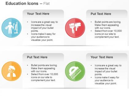 Training teacher class brush scale ppt icons graphics