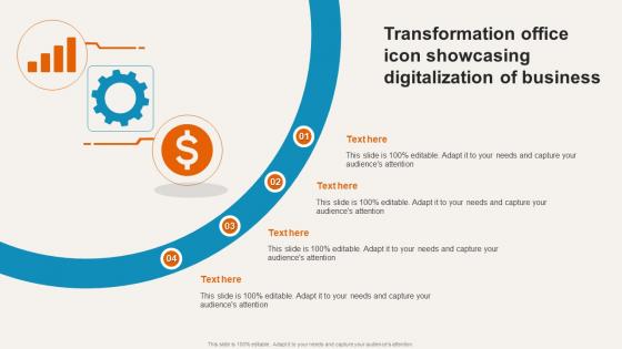 Transformation Office Icon Showcasing Digitalization Of Business