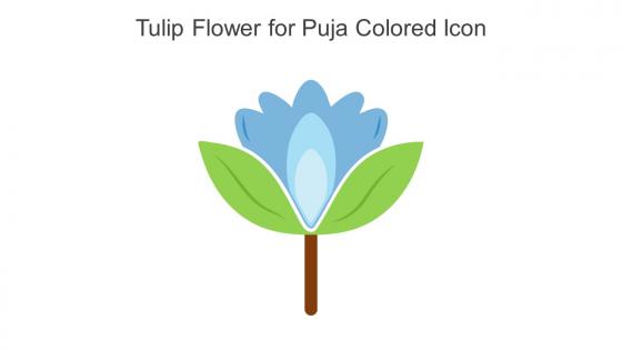 Tulip Flower For Puja Colored Icon In Powerpoint Pptx Png And Editable Eps Format