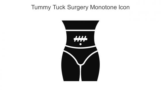 Tummy Tuck Surgery Monotone Icon In Powerpoint Pptx Png And Editable Eps Format