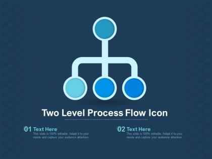 Two level process flow icon