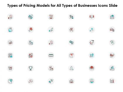 Types of pricing models for all types of businesses icons slide ppt powerpoint model