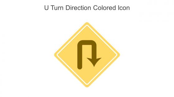 U Turn Direction Colored Icon In Powerpoint Pptx Png And Editable Eps Format