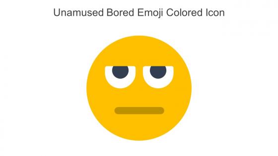 Unamused Bored Emoji Colored Icon In Powerpoint Pptx Png And Editable Eps Format