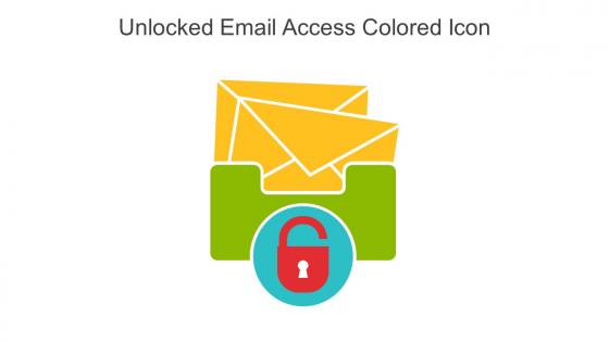 Unlocked Email Access Colored Icon In Powerpoint Pptx Png And Editable Eps Format