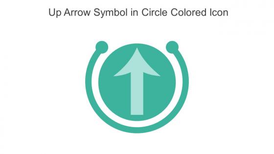 Up Arrow Symbol In Circle Colored Icon In Powerpoint Pptx Png And Editable Eps Format