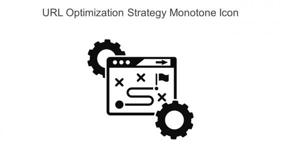 URL Optimization Strategy Monotone Icon In Powerpoint Pptx Png And Editable Eps Format