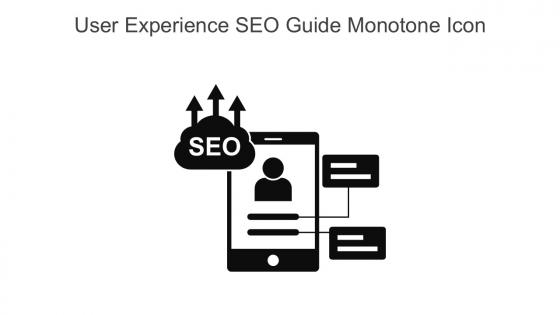 User Experience Seo Guide Monotone Icon In Powerpoint Pptx Png And Editable Eps Format
