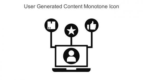 User Generated Content Monotone Icon In Powerpoint Pptx Png And Editable Eps Format
