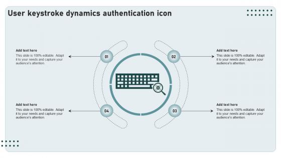 User Keystroke Dynamics Authentication Icon Ppt Template