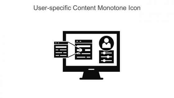 User Specific Content Monotone Icon In Powerpoint Pptx Png And Editable Eps Format
