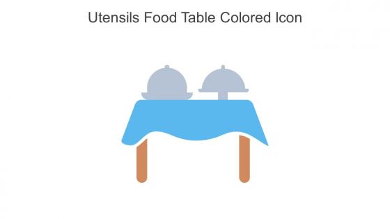 Utensils Food Table Colored Icon In Powerpoint Pptx Png And Editable Eps Format