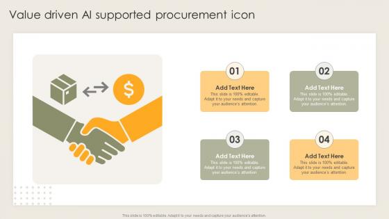 Value Driven AI Supported Procurement Icon