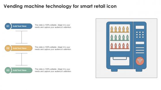 Vending Machine Technology For Smart Retail Icon Ppt Slides