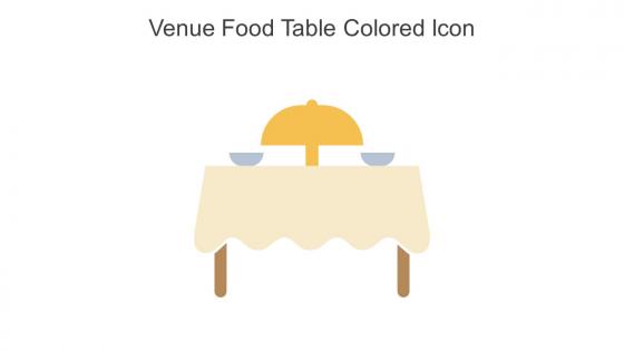 Venue Food Table Colored Icon In Powerpoint Pptx Png And Editable Eps Format