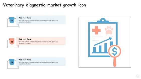 Veterinary Diagnostic Market Growth Icon PPT Presentation