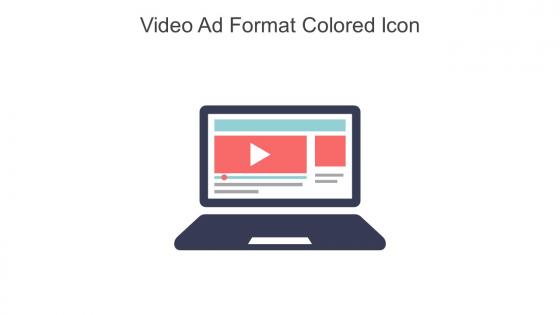 Video Ad Format Colored Icon In Powerpoint Pptx Png And Editable Eps Format