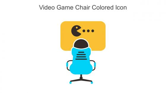 Video Game Chair Colored Icon In Powerpoint Pptx Png And Editable Eps Format