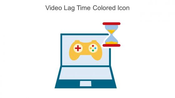 Video Lag Time Colored Icon In Powerpoint Pptx Png And Editable Eps Format