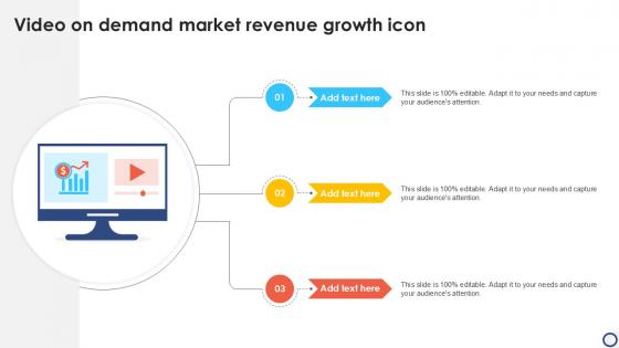 Video On Demand Market Revenue Growth Icon Ppt Powerpoint