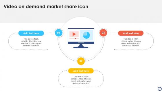 Video On Demand Market Share Icon Ppt Example