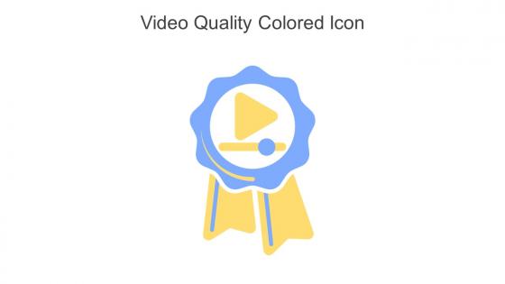 Video Quality Colored Icon In Powerpoint Pptx Png And Editable Eps Format