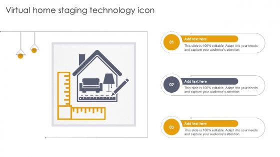 Virtual Home Staging Technology Icon Ppt Example