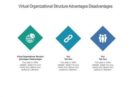 Virtual organizational structure advantages disadvantages ppt powerpoint presentation layouts icon cpb