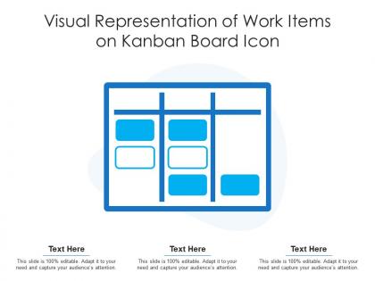 Visual representation of work items on kanban board icon
