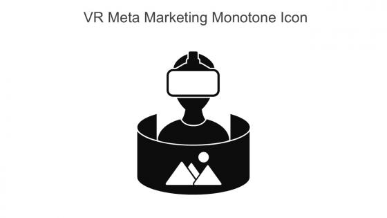 VR Meta Marketing Monotone Icon In Powerpoint Pptx Png And Editable Eps Format