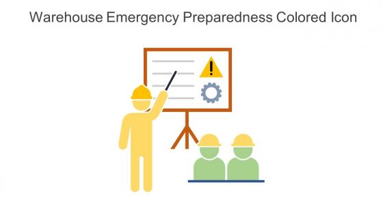 Warehouse Emergency Preparedness Colored Icon In Powerpoint Pptx Png And Editable Eps Format